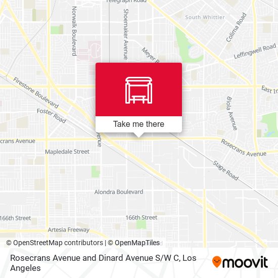 Rosecrans Avenue and Dinard Avenue S / W C map