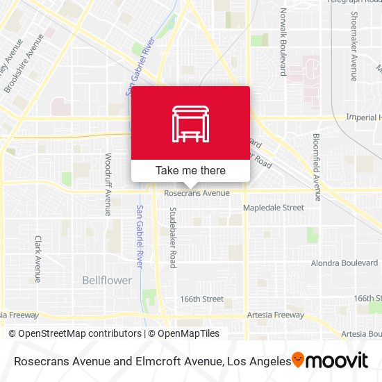 Mapa de Rosecrans Avenue and Elmcroft Avenue