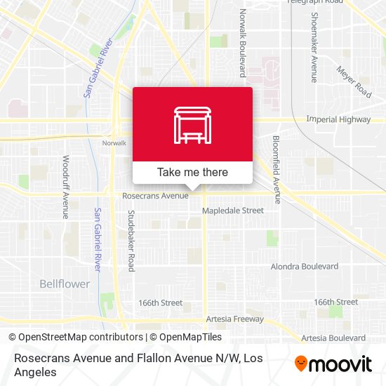 Rosecrans Avenue and Flallon Avenue N / W map