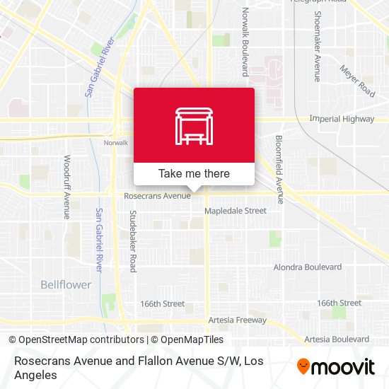 Rosecrans Avenue and Flallon Avenue S / W map