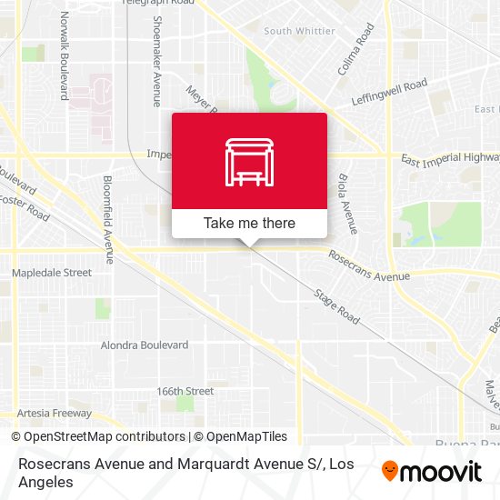Rosecrans Avenue and Marquardt Avenue S/ map
