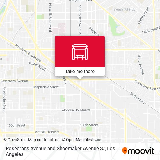 Rosecrans Avenue and Shoemaker Avenue S/ map