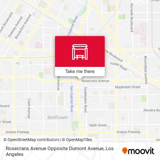 Mapa de Rosecrans Avenue Opposite Dumont Avenue
