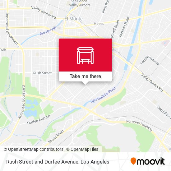 Mapa de Rush Street and Durfee Avenue