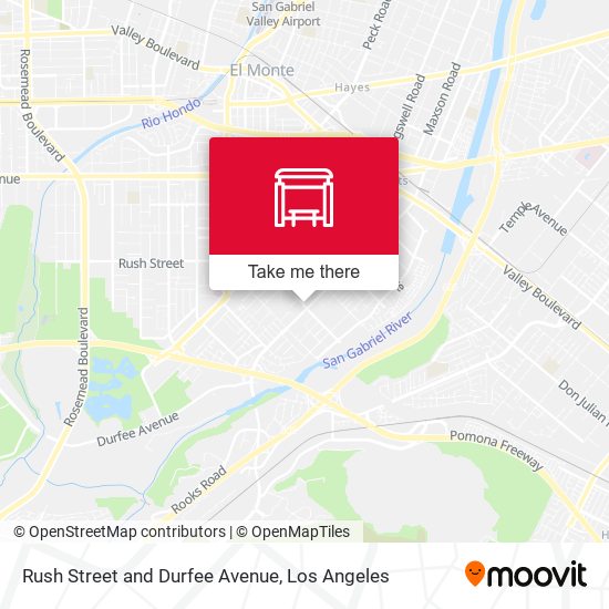 Mapa de Rush Street and Durfee Avenue