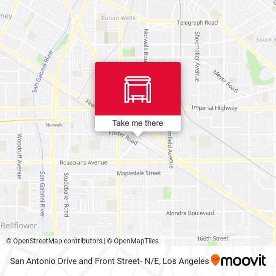 San Antonio Drive and Front Street- N / E map