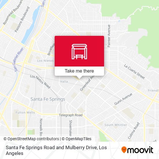 Mapa de Santa Fe Springs Road and Mulberry Drive