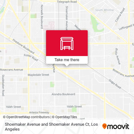 Mapa de Shoemaker Avenue and Shoemaker Avenue Ct