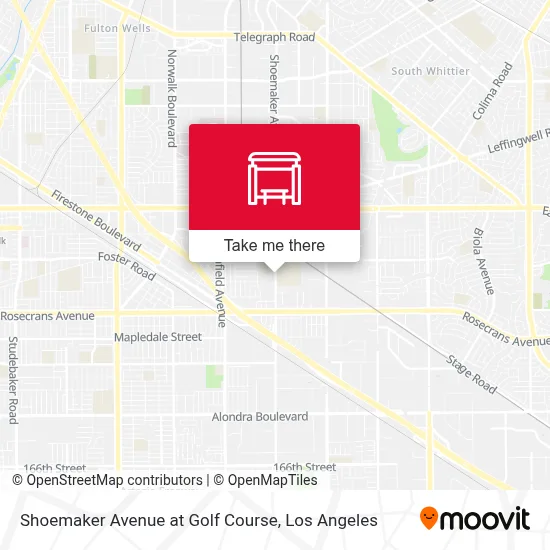 Shoemaker Avenue at Golf Course map