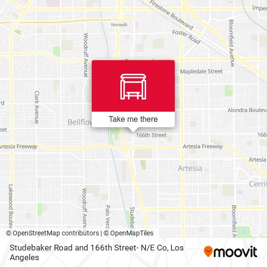 Studebaker Road and 166th Street- N / E Co map