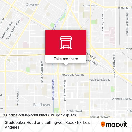 Studebaker Road and Leffingwell Road- N/ map
