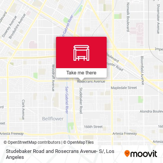 Mapa de Studebaker Road and Rosecrans Avenue- S/