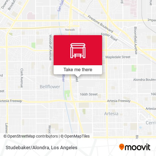Studebaker/Alondra map