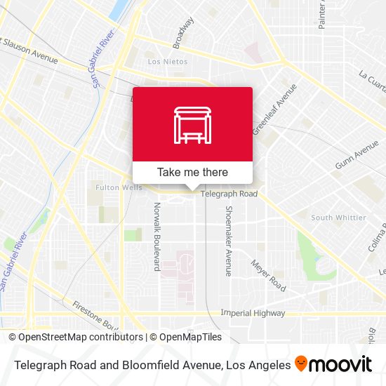 Mapa de Telegraph Road and Bloomfield Avenue