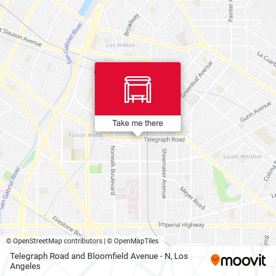 Mapa de Telegraph Road and Bloomfield Avenue - N