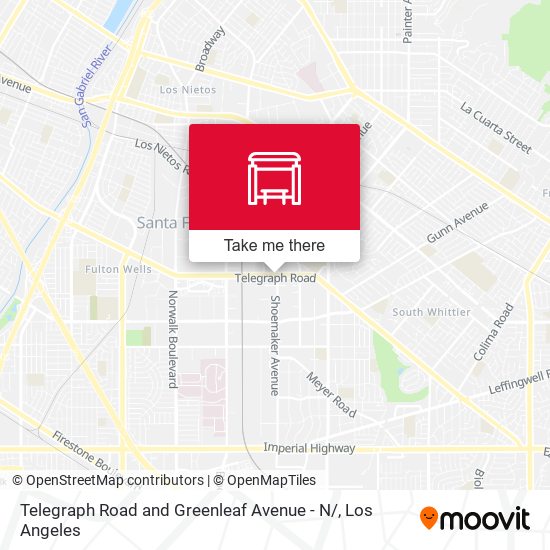 Telegraph Road and Greenleaf Avenue - N/ map