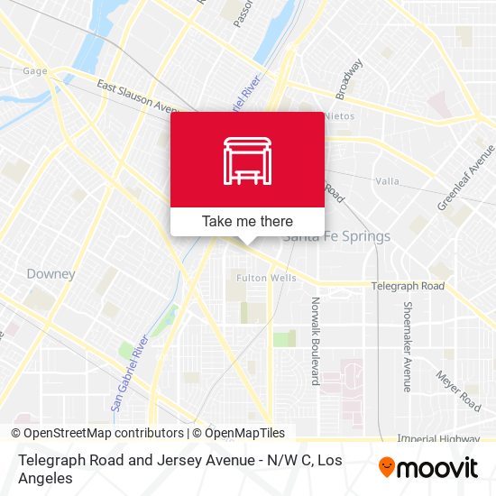 Telegraph Road and Jersey Avenue - N / W C map