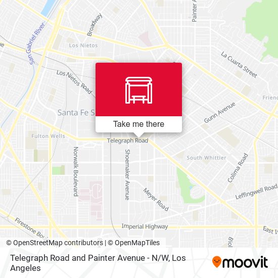 Telegraph Road and Painter Avenue - N / W map