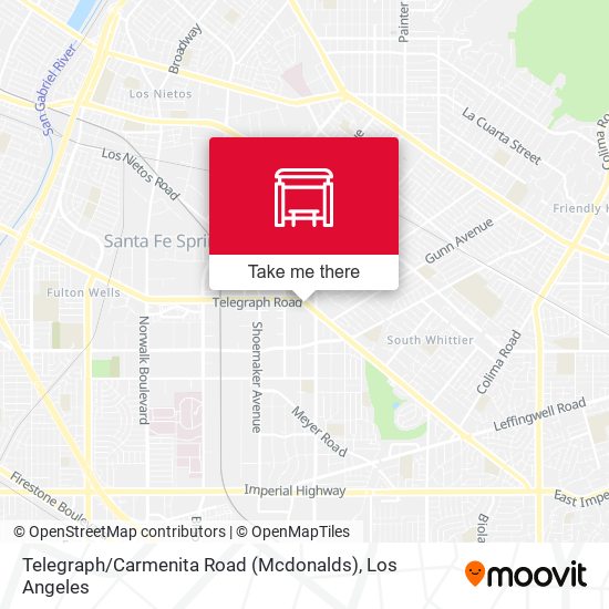 Telegraph / Carmenita Road (Mcdonalds) map