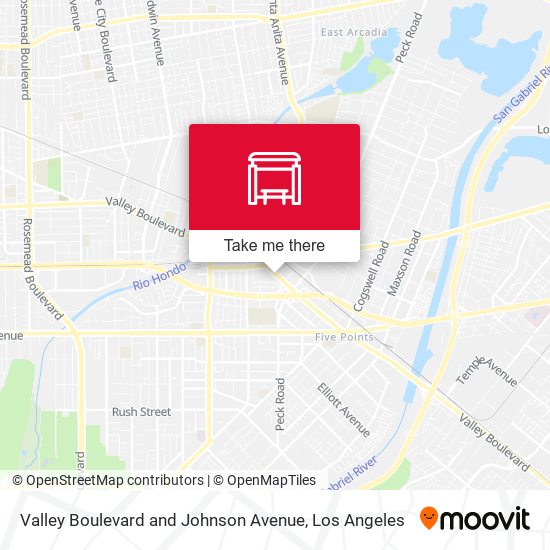 Mapa de Valley Boulevard and Johnson Avenue