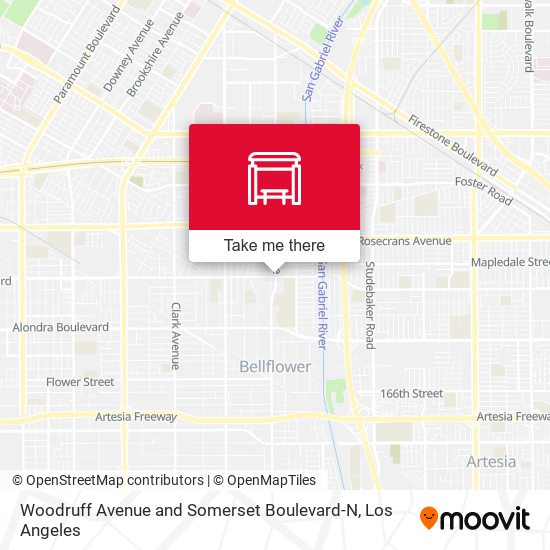 Woodruff Avenue and Somerset Boulevard-N map