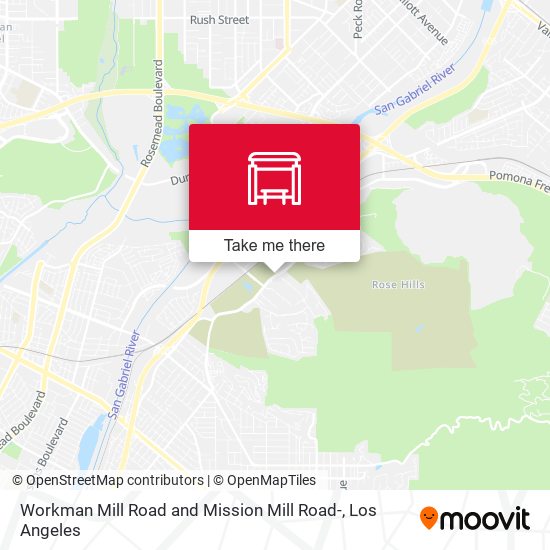 Workman Mill Road and Mission Mill Road- map