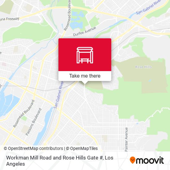 Workman Mill Road and Rose Hills Gate # map