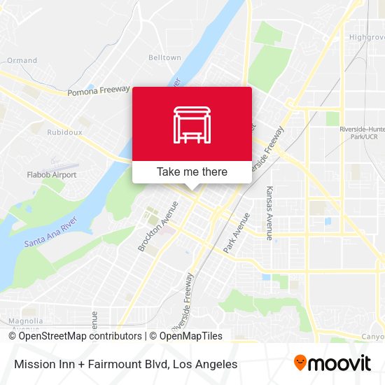 Mission Inn + Fairmount Blvd map
