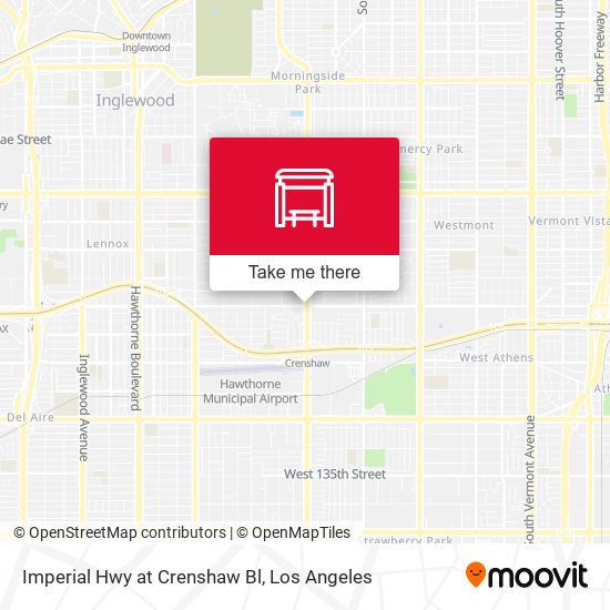 Imperial Hwy at Crenshaw Bl map