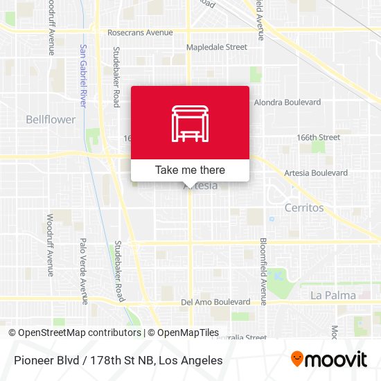 Mapa de Pioneer Blvd / 178th St NB
