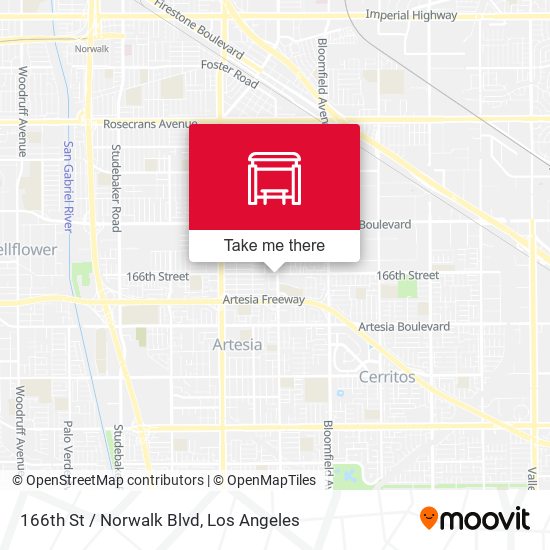 166th St / Norwalk Blvd map