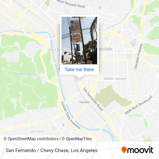 San Fernando / Chevy Chase map