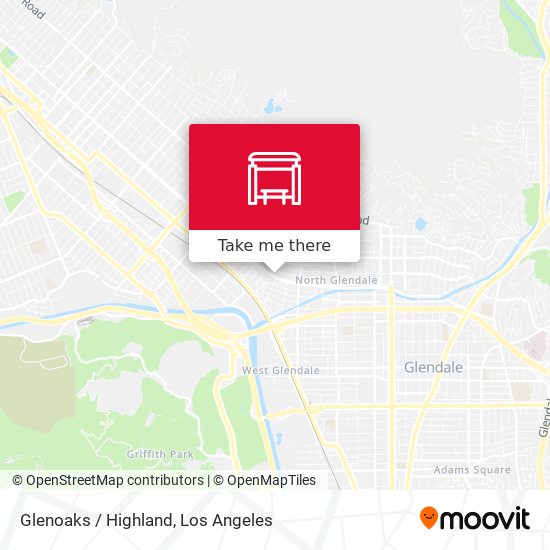 Glenoaks / Highland map