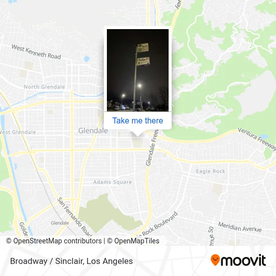 Broadway / Sinclair map