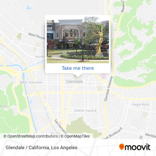 Mapa de Glendale / California