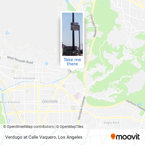 Verdugo at Calle Vaquero map
