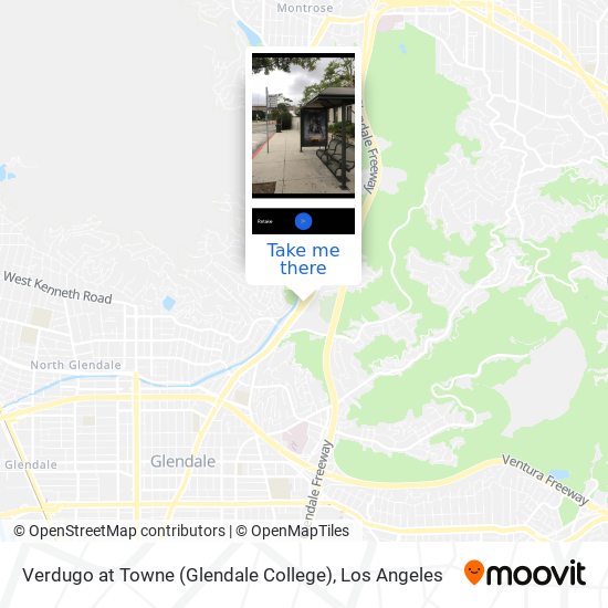 Verdugo at Towne (Glendale College) map