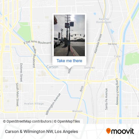 Carson & Wilmington NW map