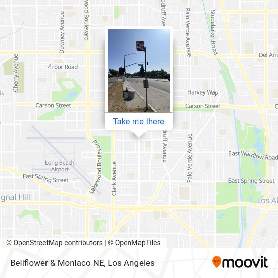 Bellflower & Monlaco NE map