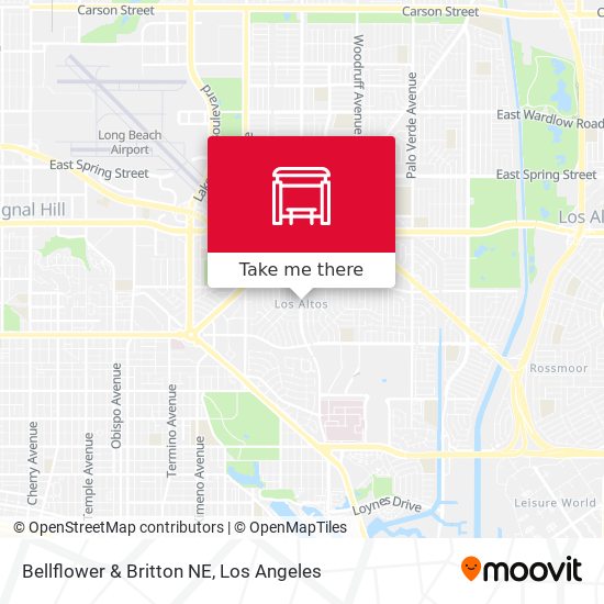 Bellflower & Britton NE map