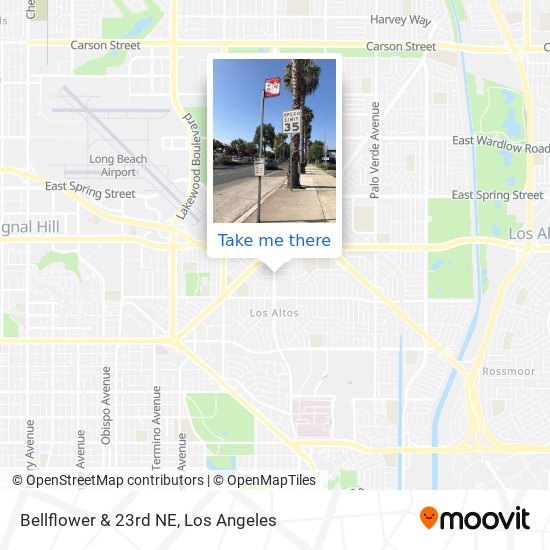 Bellflower & 23rd NE map