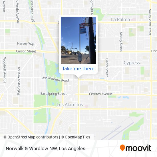 Norwalk & Wardlow NW map