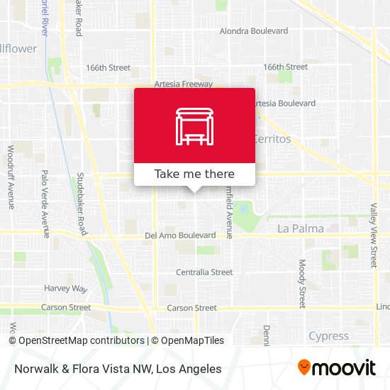 Mapa de Norwalk & Flora Vista NW