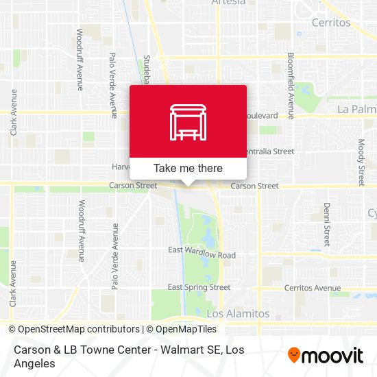 Carson & LB Towne Center - Walmart SE map