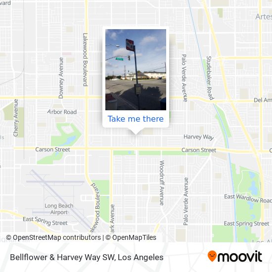 Mapa de Bellflower & Harvey Way SW