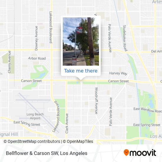 Mapa de Bellflower & Carson SW