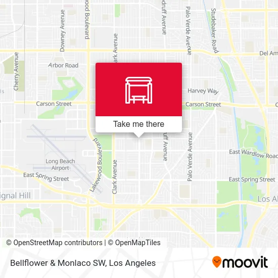 Bellflower & Monlaco SW map