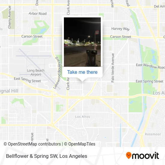 Bellflower & Spring SW map