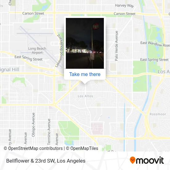 Bellflower & 23rd SW map