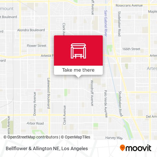 Bellflower & Allington NE map